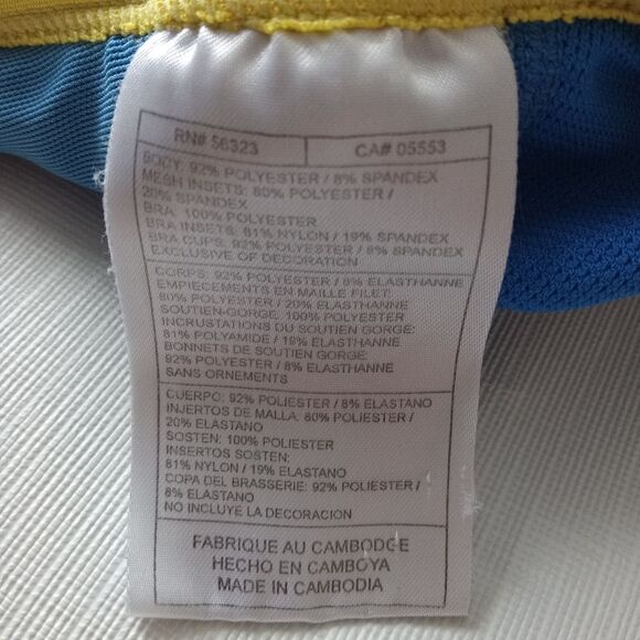 Nike Blue and Yellow Livestrong Racerback Athletic Tank Top Women's Size Large - Picture 4 of 12